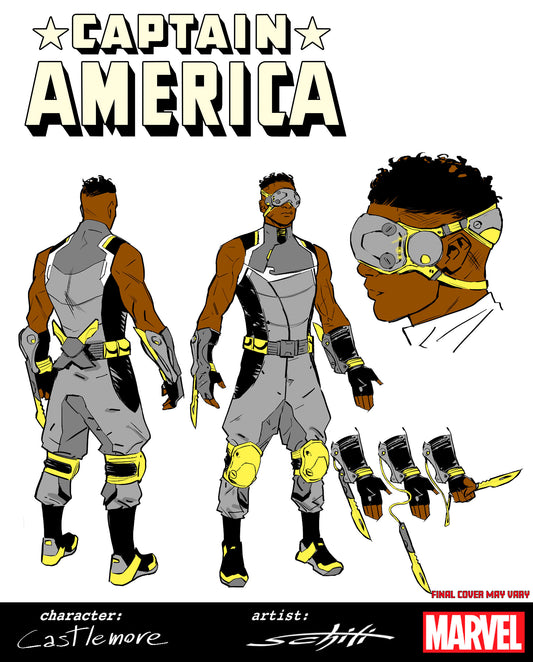 Captain America #7 1:10 Valerio Schiti Design Variant