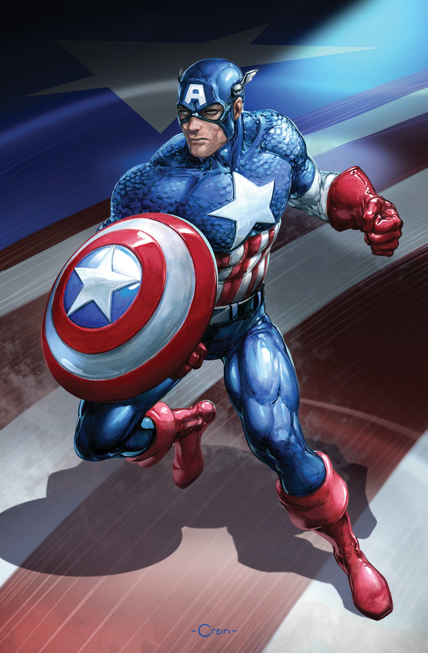 Captain America #7 Clayton Crain Full Art Variant