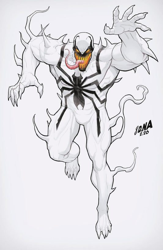 Venom #256 1:50 David Nakayama Color Block White Full Art Variant [Ds]