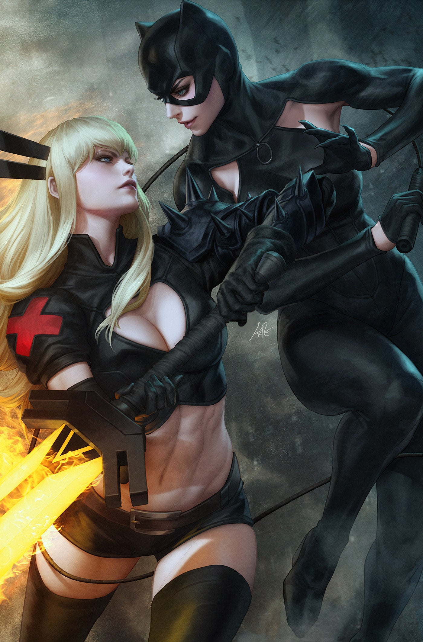 Marvel/DC: Deadpool/Batman #1 1:100 Artgerm Full Art Variant