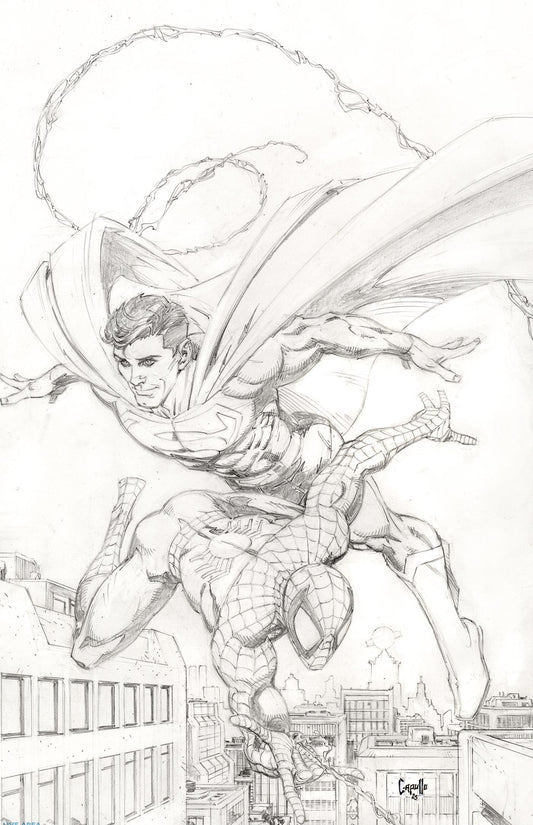 Marvel/DC: Spider-Man/Superman #1 1:200 Greg Capullo Full Art Sketch Variant