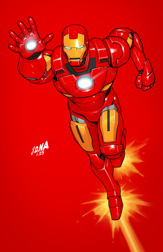 Iron Man #2 David Nakayama Color Block Red Full Art Variant (9.0 copy)