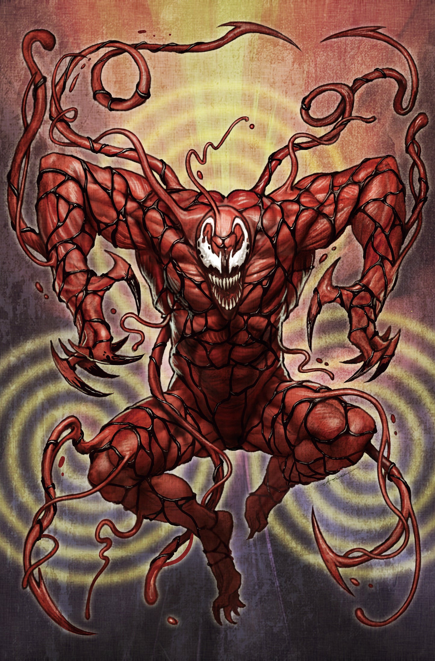 Amazing Spider-Man/Venom: Death Spiral #1 1:50 Stonehouse Carnage Full Art Variant [Ds]
