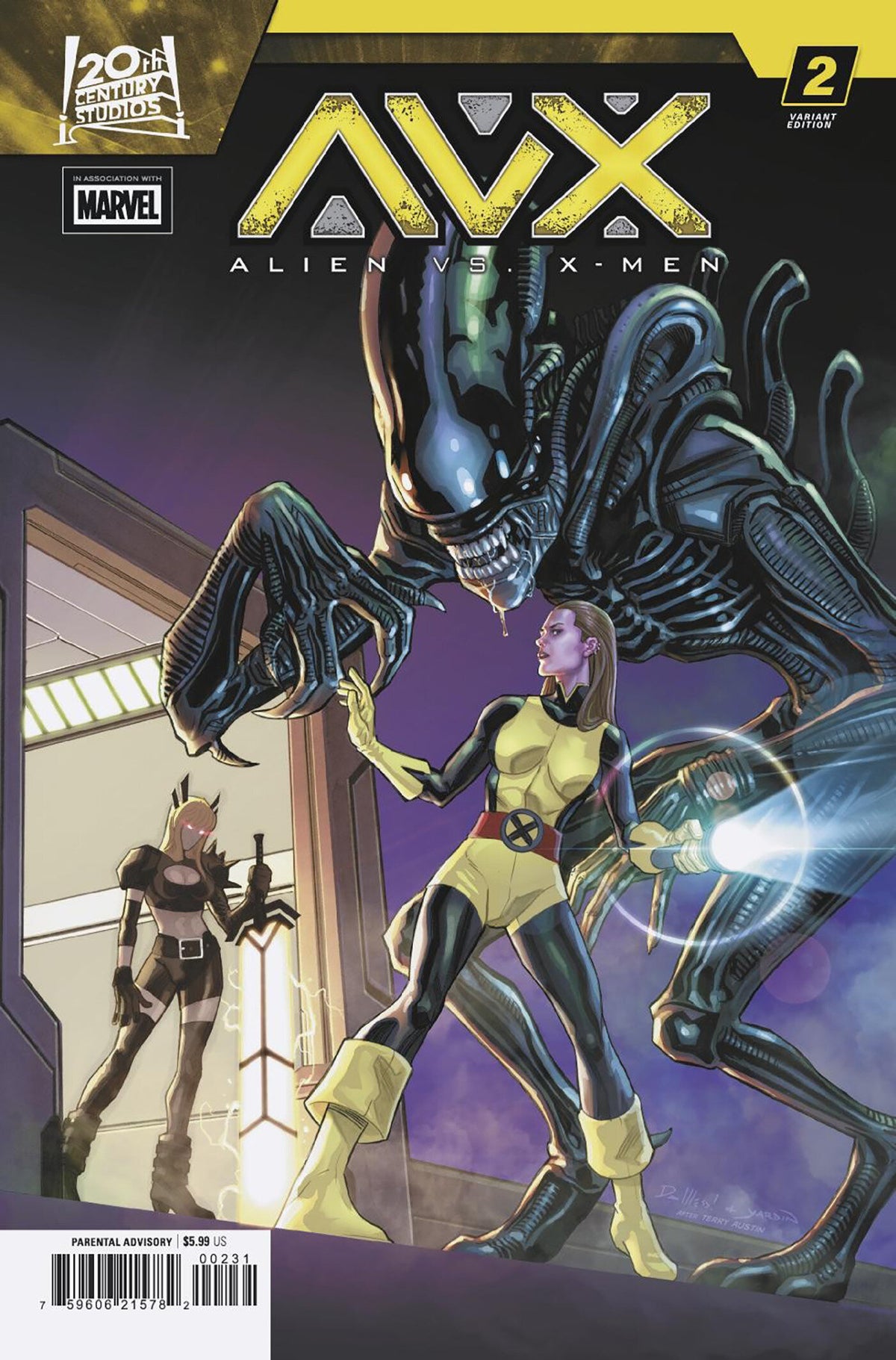 Alien vs. X-Men #2 David Messina Variant