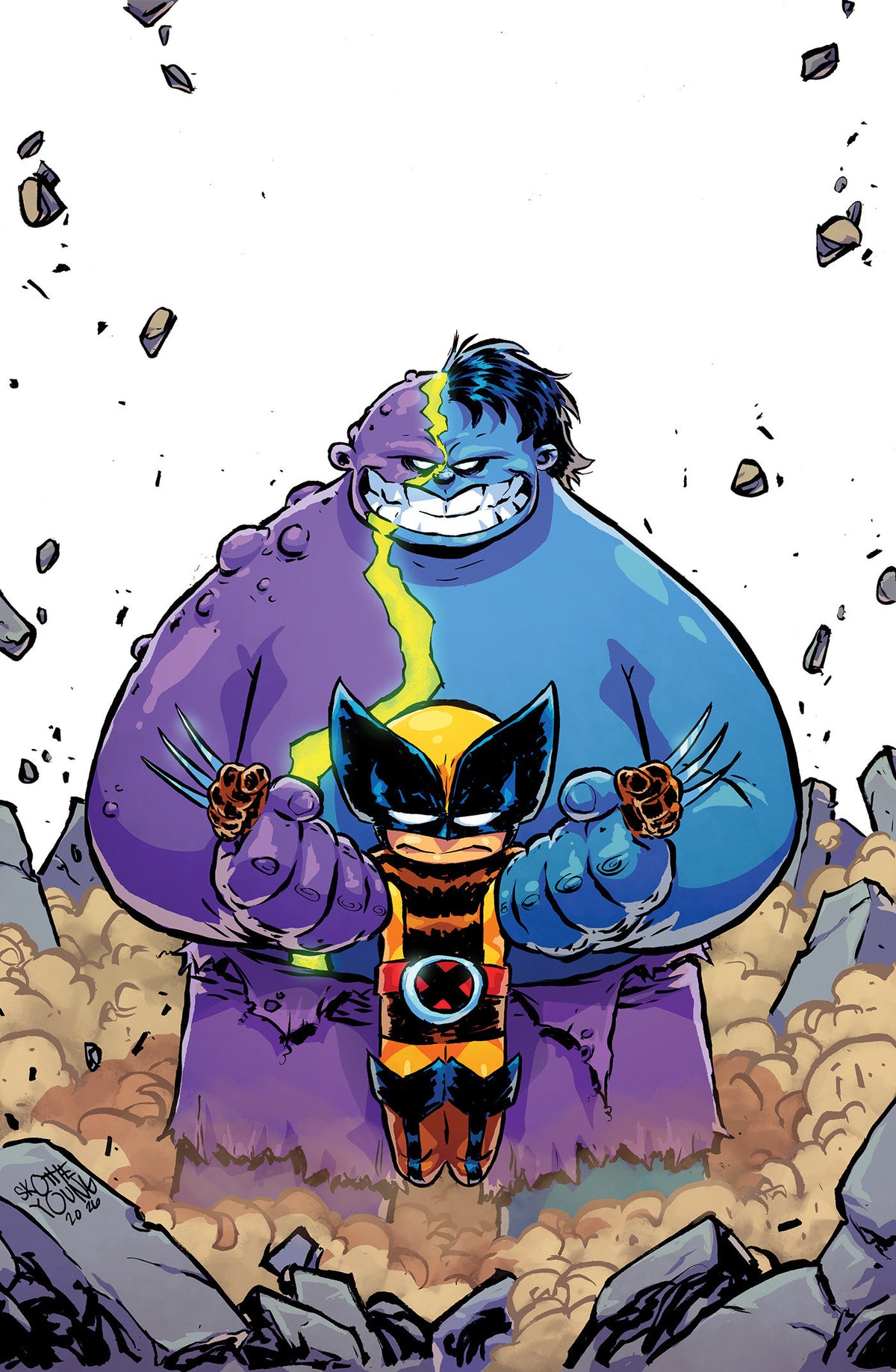Infernal Hulk vs. Wolverine #1 1:50 Skottie Young Full Art Variant