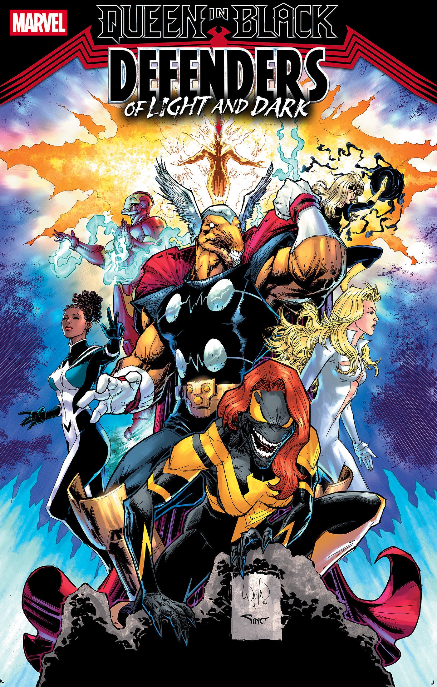 Queen In Black: Defenders Of Light And Dark #1 1:25 Whilce Portacio Variant [Qib]