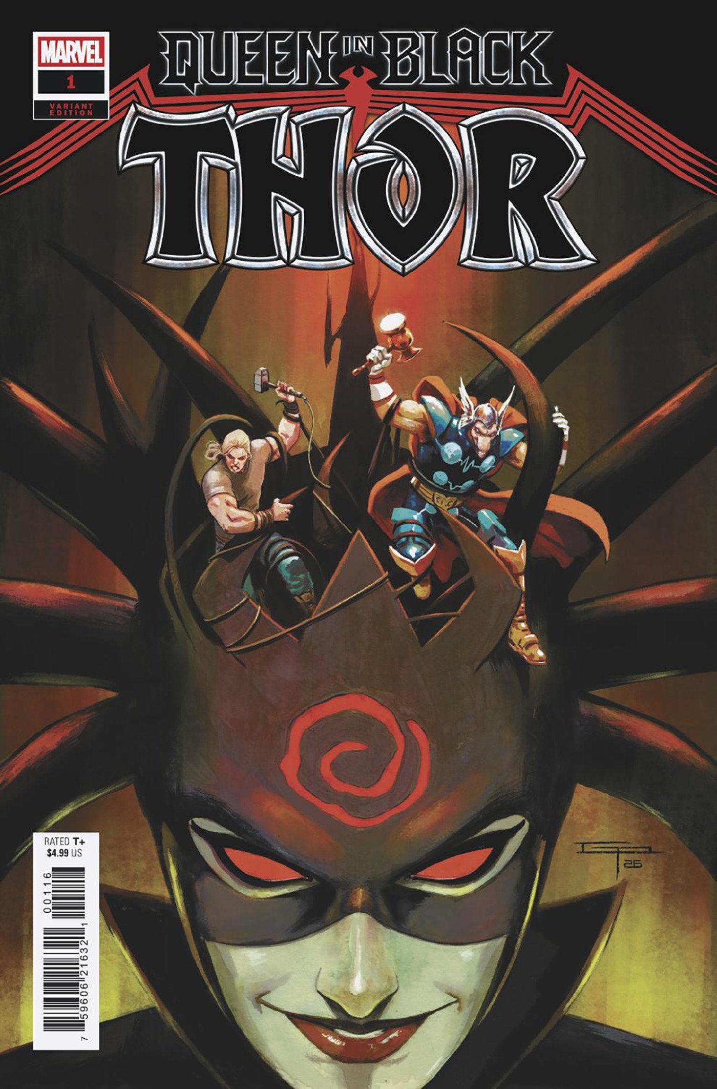 Queen In Black: Thor #1 1:25 German Peralta Variant [Qib]
