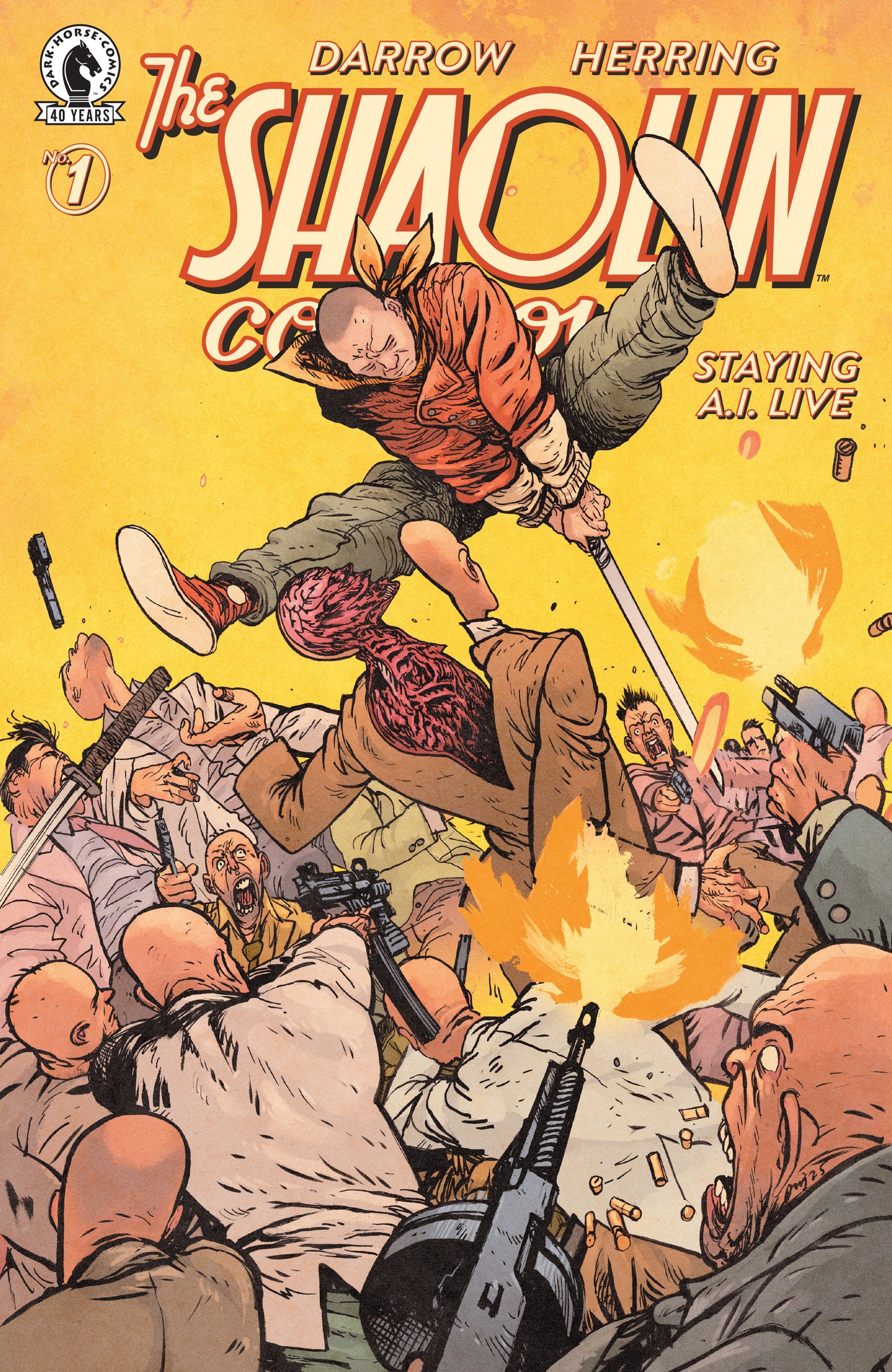 Shaolin Cowboy: Staying A.I.Live #1 (Cover D) 1:15 (Daniel Warren Johnson)