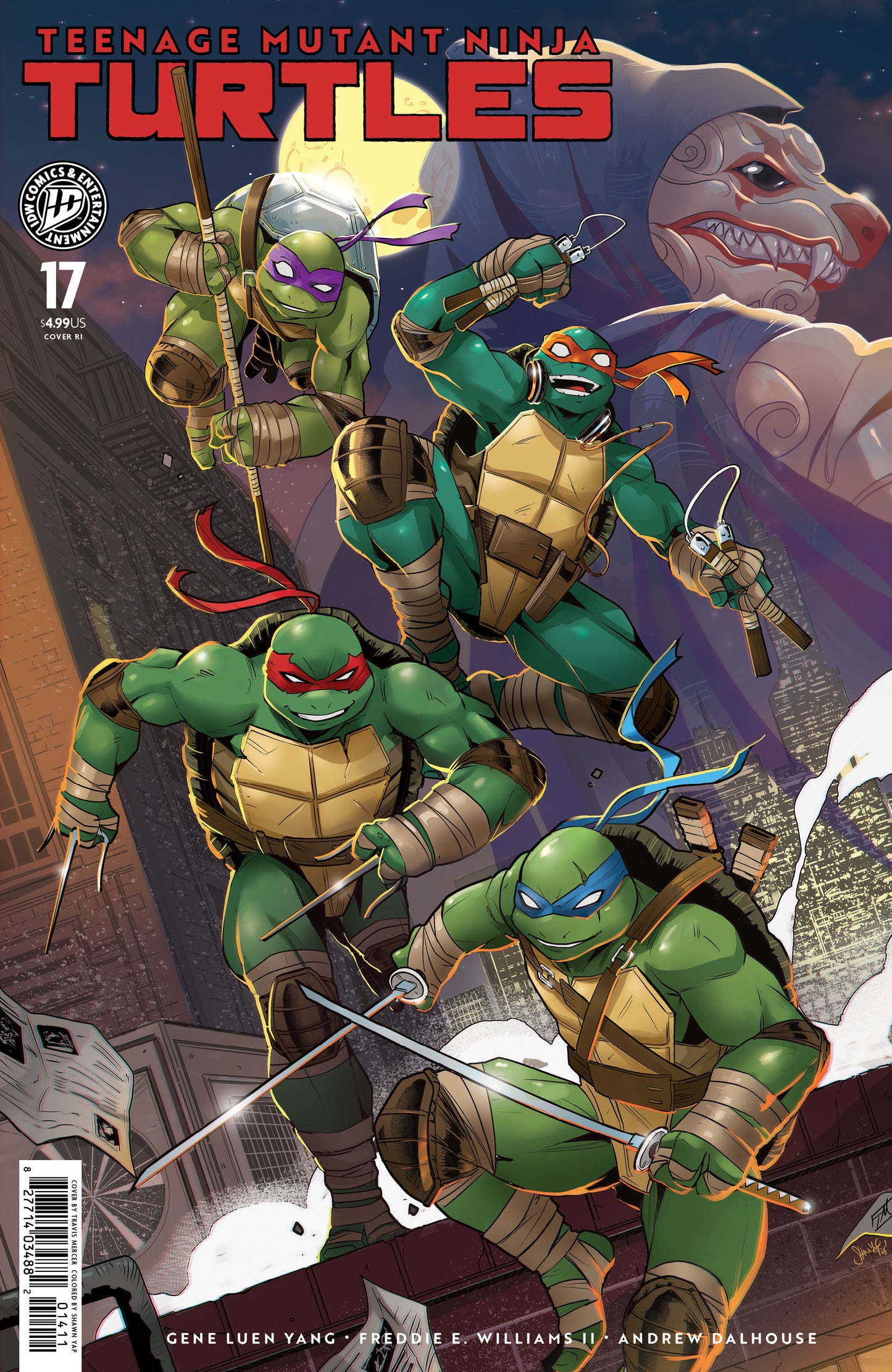 Teenage Mutant Ninja Turtles #17 1:25 (Mercer)