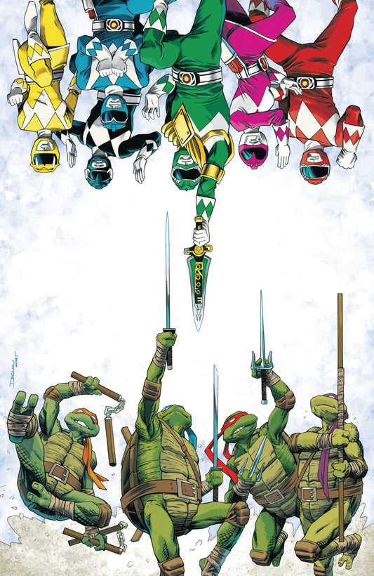 Mighty Morphin Power Rangers/ Teenage Mutant Ninja Turtles III #1 J 1 in 50 Variant Edition (Full Art, Shalvey)
