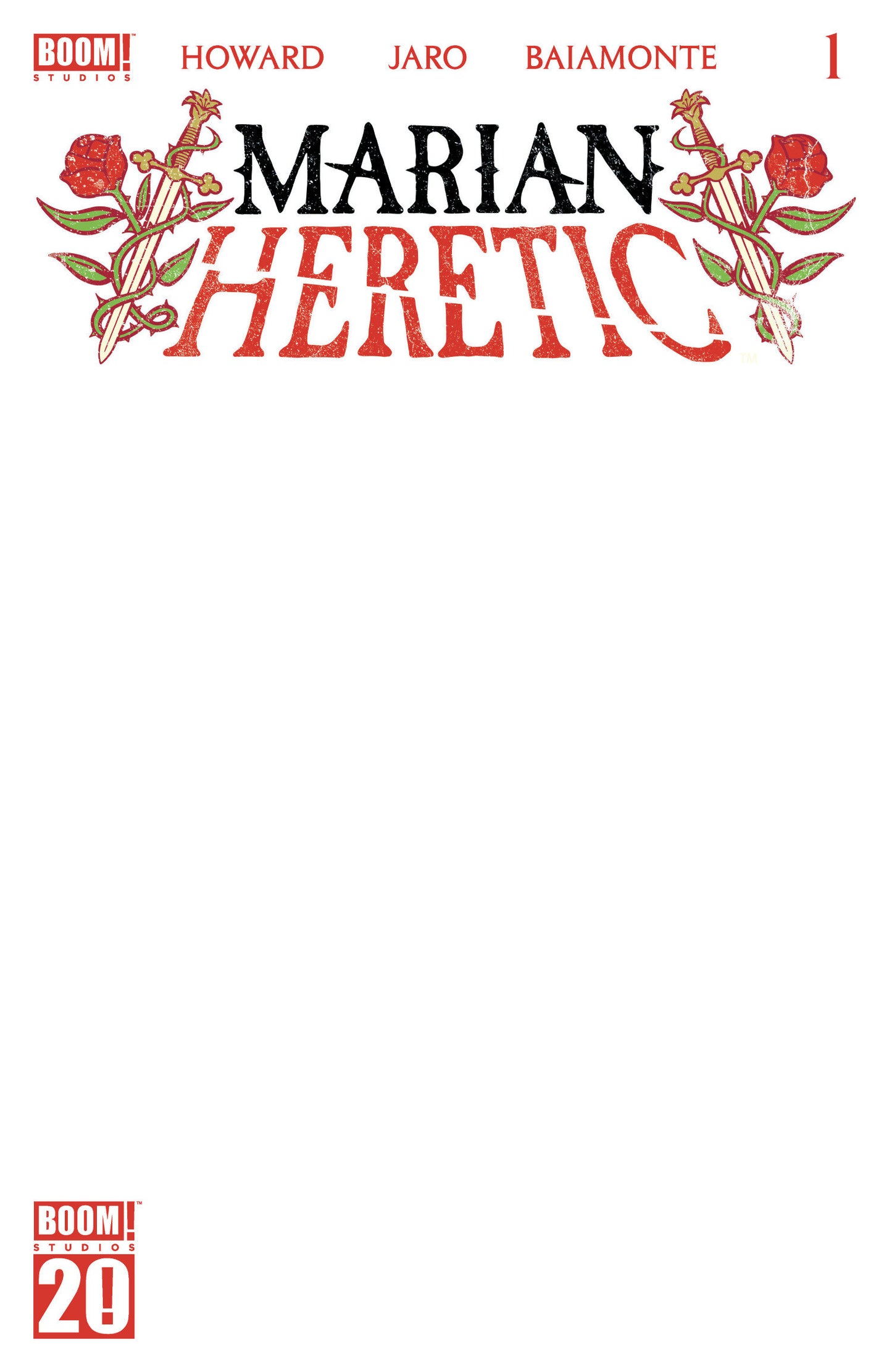 Marian Heretic #1 I White Sketch Variant (Dressed, Sketch)