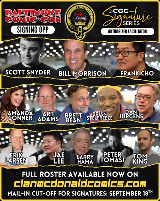 Baltimore Comic*Con Signing Opportunities