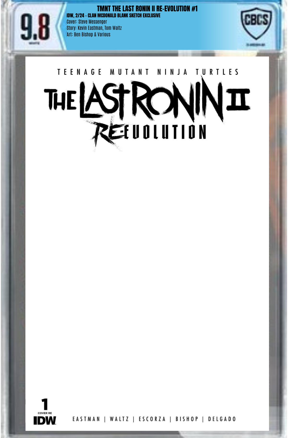 TMNT THE LAST RONIN II RE-EVOLUTION #1 CMC MESSENGER EXCLUSIVE