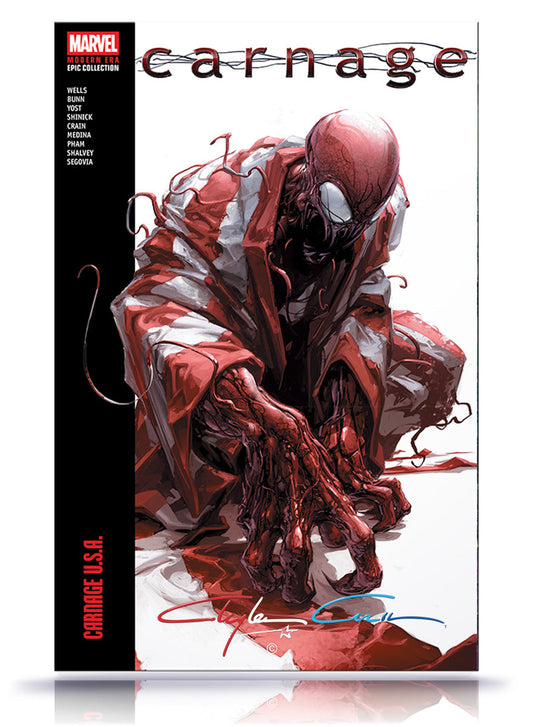 PREORDER: Patriotic Signature w/COA Trade Paperback Carnage Modern Era Epic Collection: Carnage U.S.A.