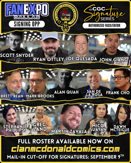 FanExpo Dallas Signing Opportunities