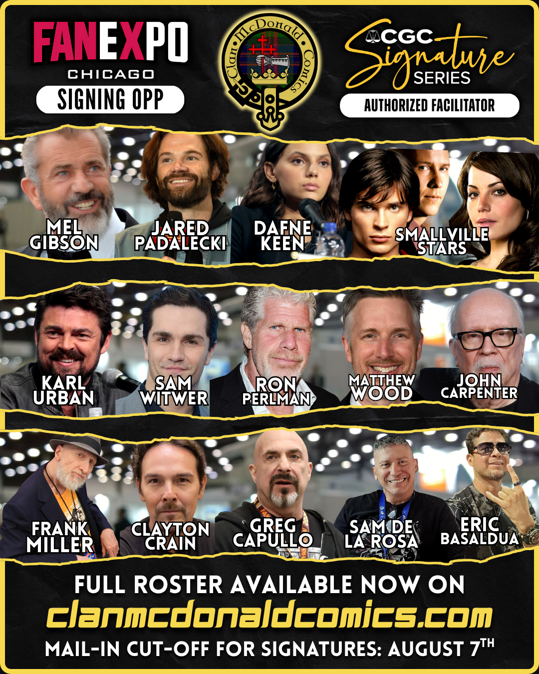 FanExpo Chicago Signing Opportunities