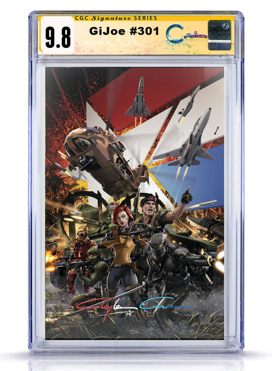CGC 9.8 Patriotic Infinity Signature w/Star  GIJOE #301 Virgin Variant Limited to 500 Copies w/COA