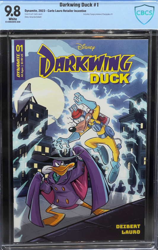 Darkwing Duck #1 Carlo Lauro Retailer Incentive CBCS 9.8 Blue Label