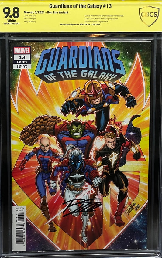 Guardians of the Galaxy #13 Ron Lim Variant CBCS 9.8 Yellow Label