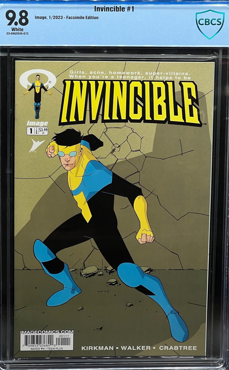 Invincible #1 Facsimile Edition CBCS 9.8 Blue Label