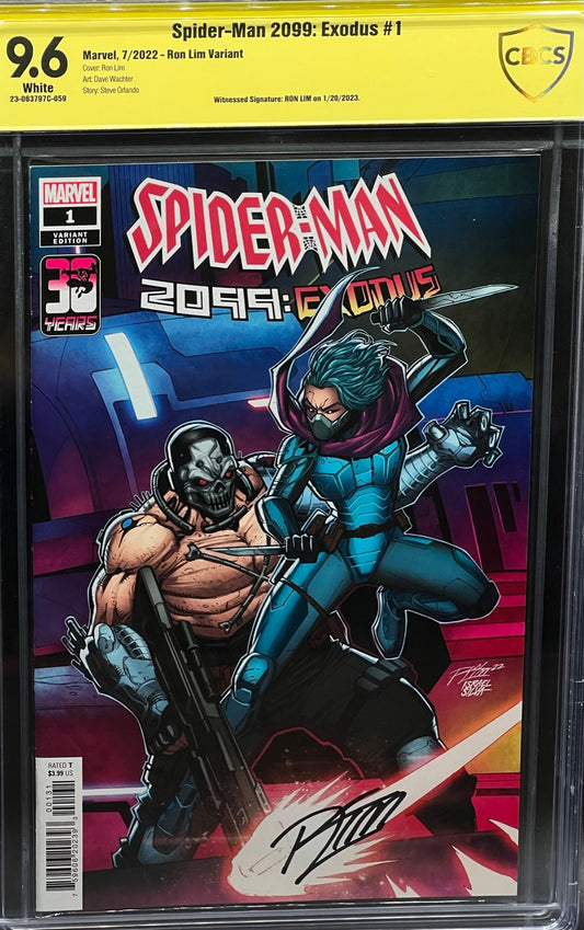 Spider-Man 2099: Exodus #1 Ron Lim Variant CBCS 9.6 Yellow Label