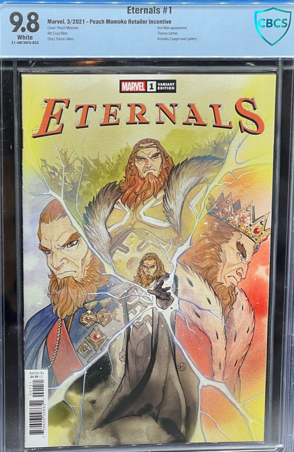 Eternals #1 Peach Momoko Retailer Incentive CBCS 9.8 Blue Label