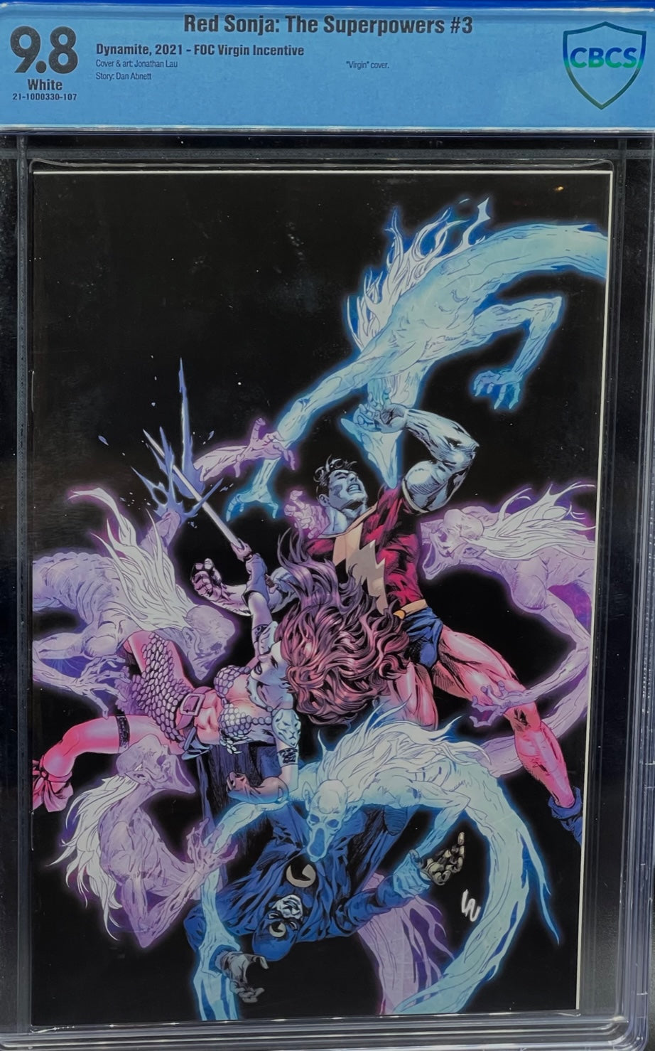 Red Sonja: The Superpowers #3 FOC Virgin Incentive CBCS 9.8 Blue Label