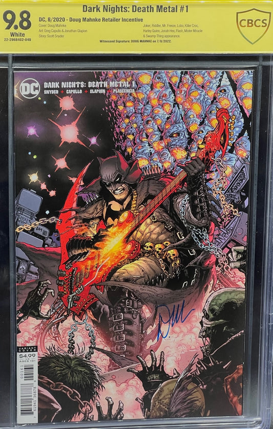 Dark Nights: Death Metal #1 Doug Mahnke Retailer Incentive CBCS 9.8 Yellow Label