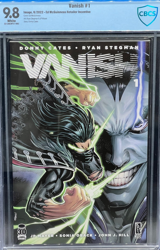 Vanish #1 Ed McGuinness Retailer Incentive CBCS 9.8 Blue Label