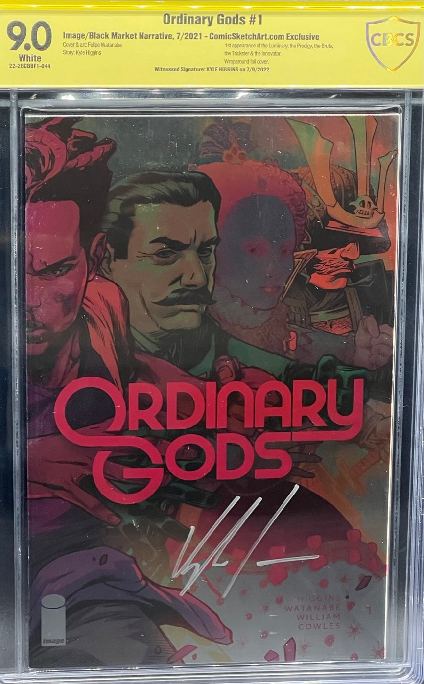 Ordinary Gods #1 ComicSketchArt.com Exclusive CBCS 9.0 Yellow Label Kyle Higgins