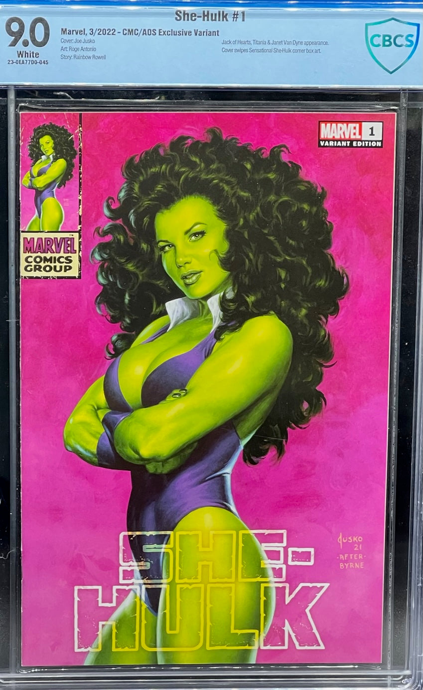 She-Hulk #1 Clan McDonald/AOS Exclusive Variant CBCS 9.0 Blue Label