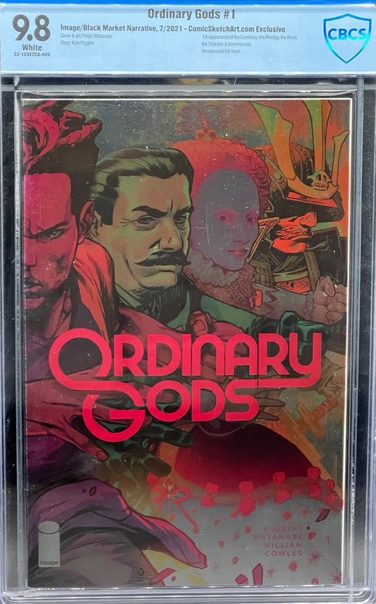 Ordinary Gods #1 ComicSketchArt.com Exclusive CBCS 9.8 Blue Label