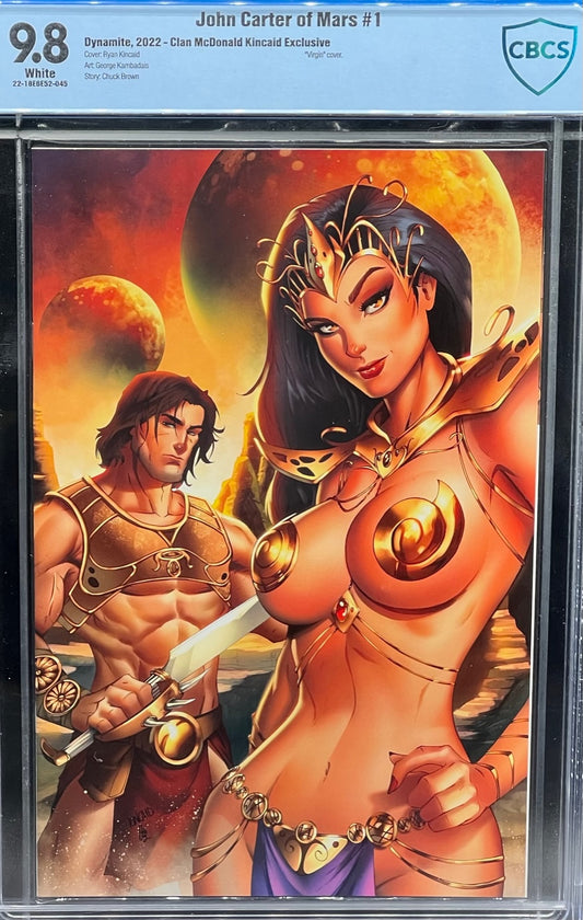 John Carter of Mars #1 Clan McDonald Kincaid Exclusive CBCS 9.8 Blue Label