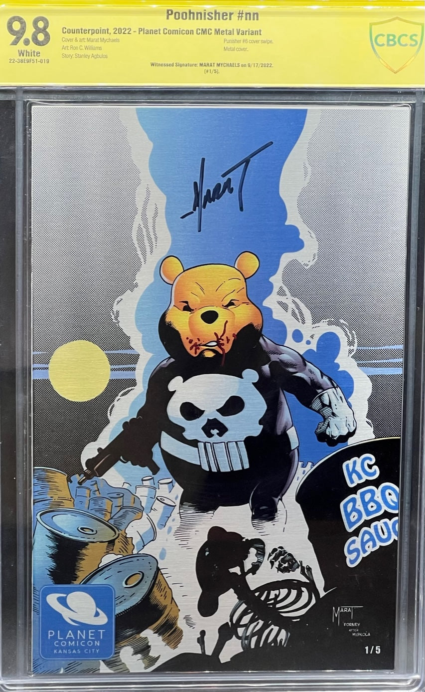 Poohnisher #nn Planet Comicon CMC Metal Variant CBCS 9.8 Yellow Label Marat