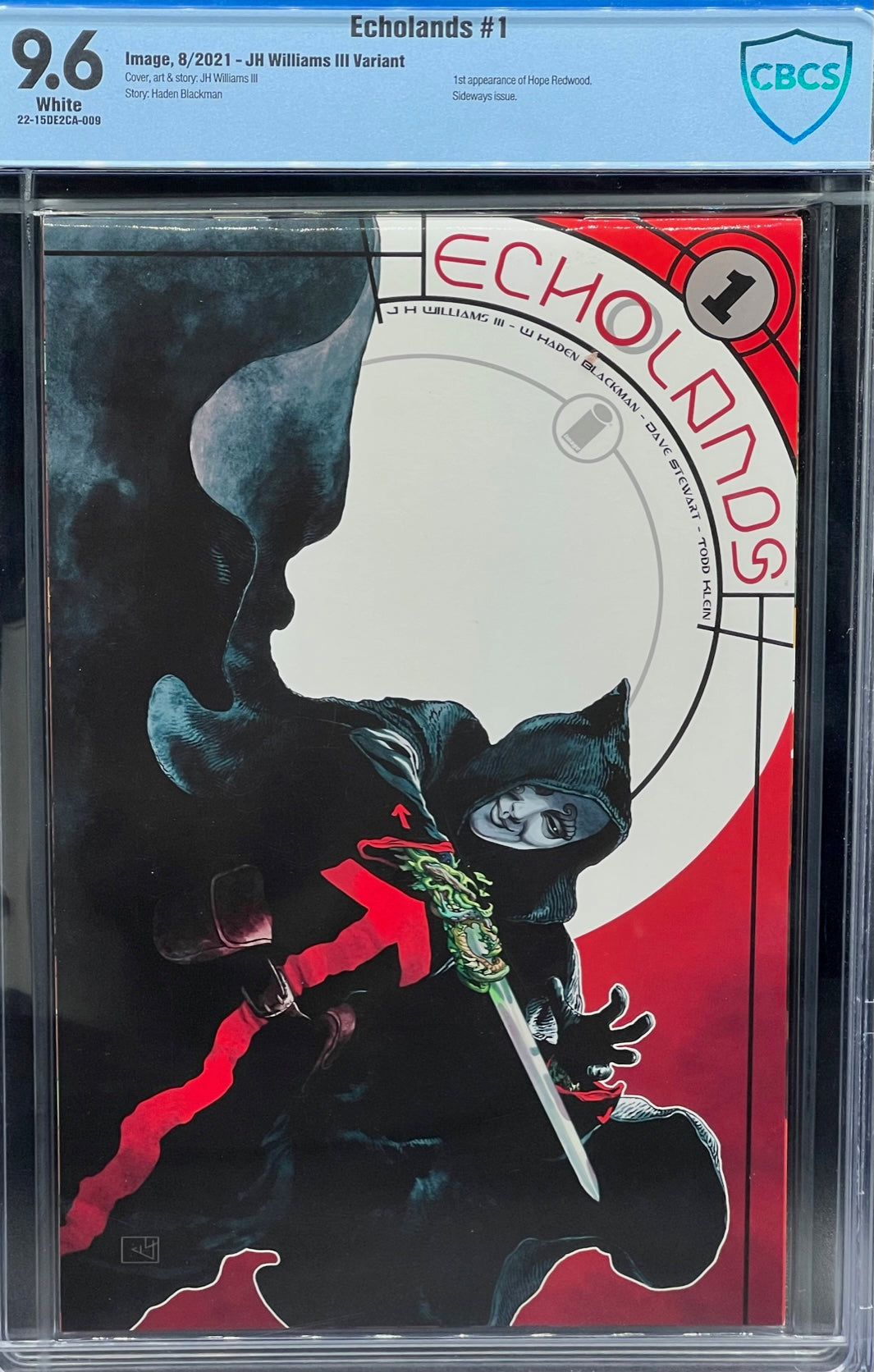 Echolands #1 JH Williams III Variant CBCS 9.6 Blue Label