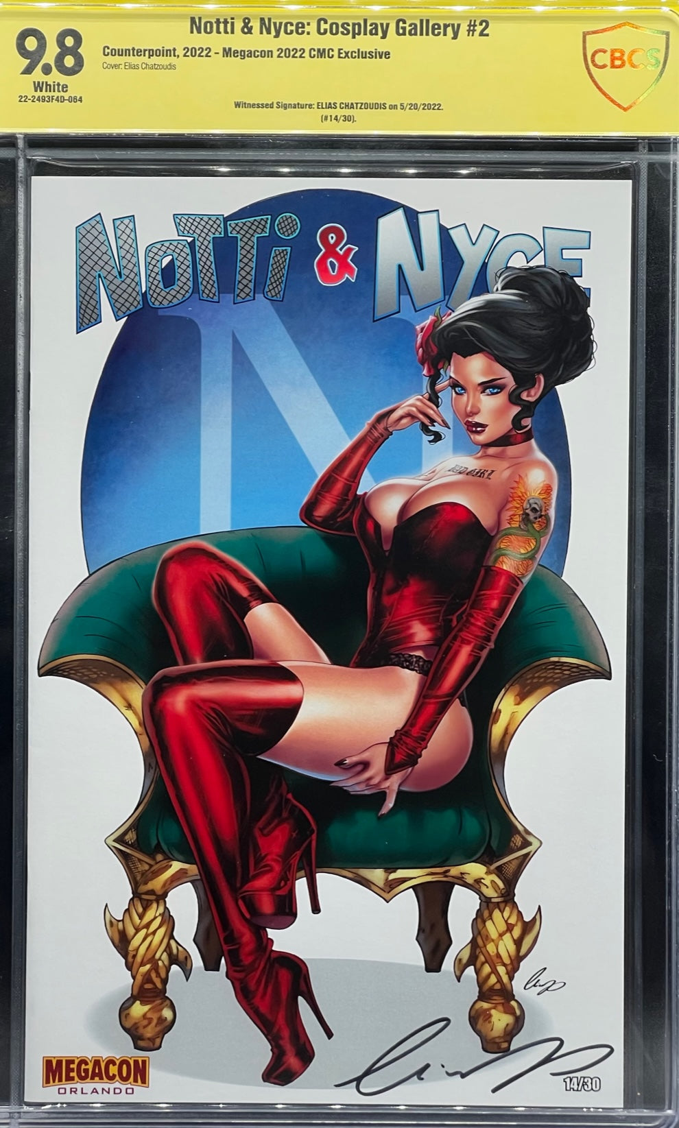 Notti & Nyce: Cosplay Gallery #2 Megacon 2022 CMC Exclusive CBCS 9.8 Yellow Label Elias Chatzoudis