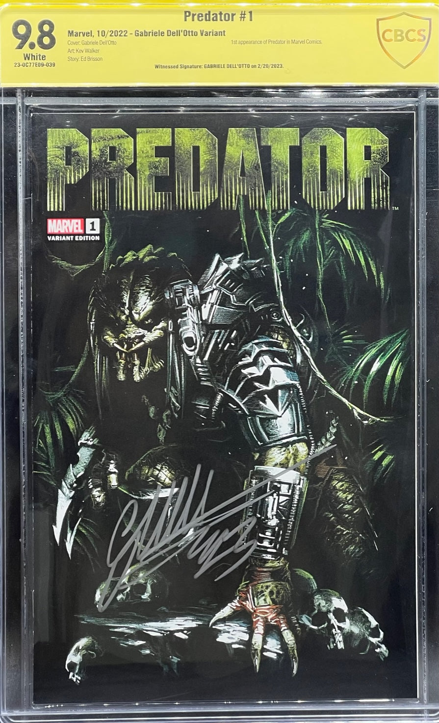 Predator #1 Gabriele Dell'Otto Variant CBCS 9.8 Yellow Label