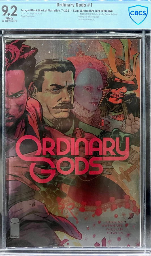 Ordinary Gods #1 ComicSketchArt.com Exclusive CBCS 9.2 Blue Label