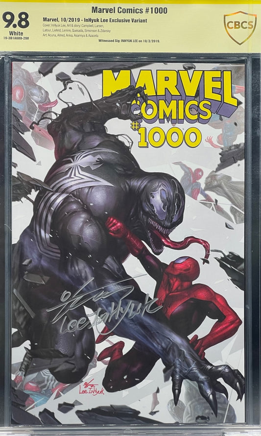Marvel Comics #1000 InHyuk Lee Exclusive Variant CBCS 9.8 Yellow Label