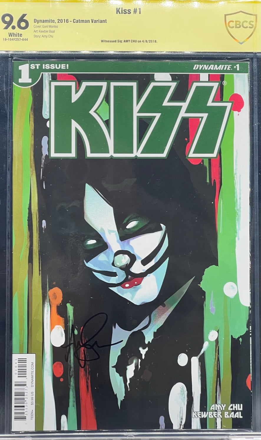 Kiss #1 Catman Variant CBCS 9.6 Yellow Label Amy Chu