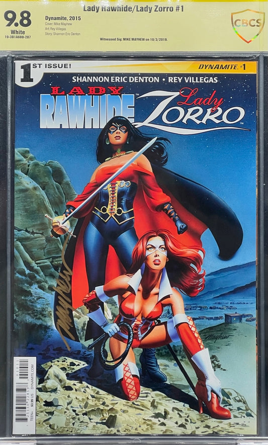 Lady Rawhide/Lady Zorro #1 CBCS 9.8 Yellow Label Mike Mayhew