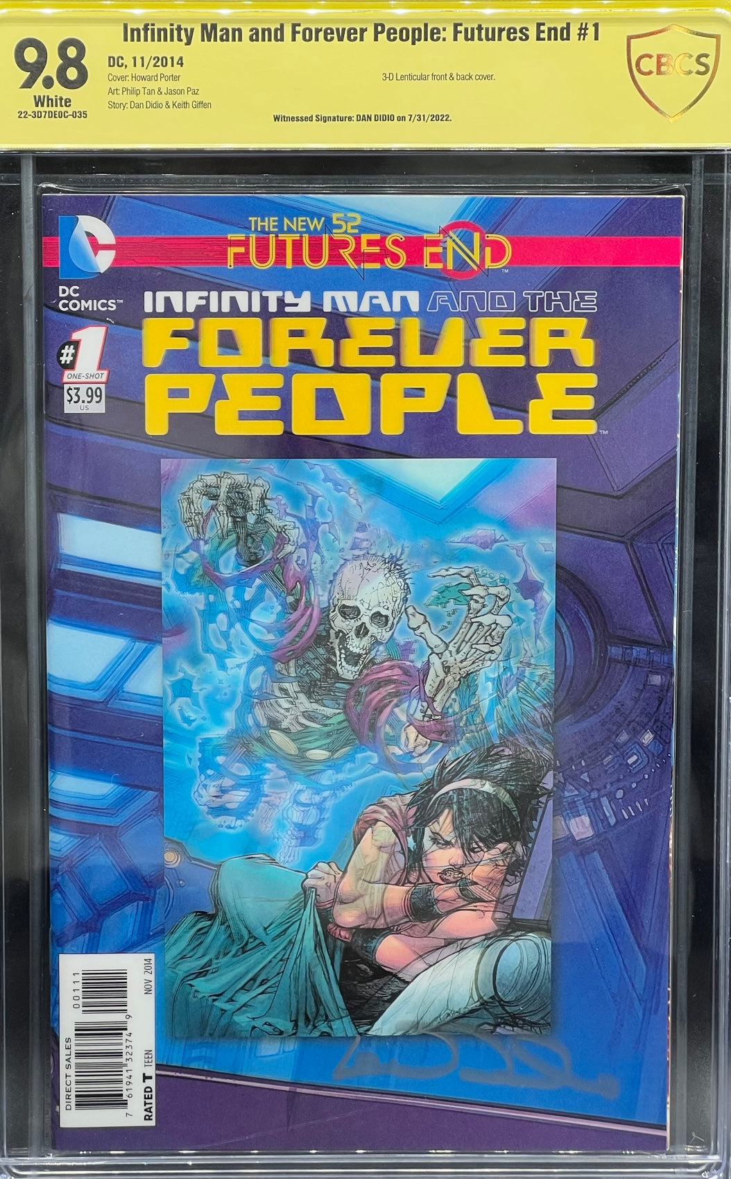 Infinity Man and Forever People: Futures End #1 CBCS 9.8 Yellow Label Dan Didio