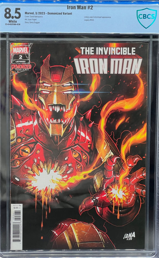 Iron Man #2 Demonized Variant CBCS 8.5 Blue Label