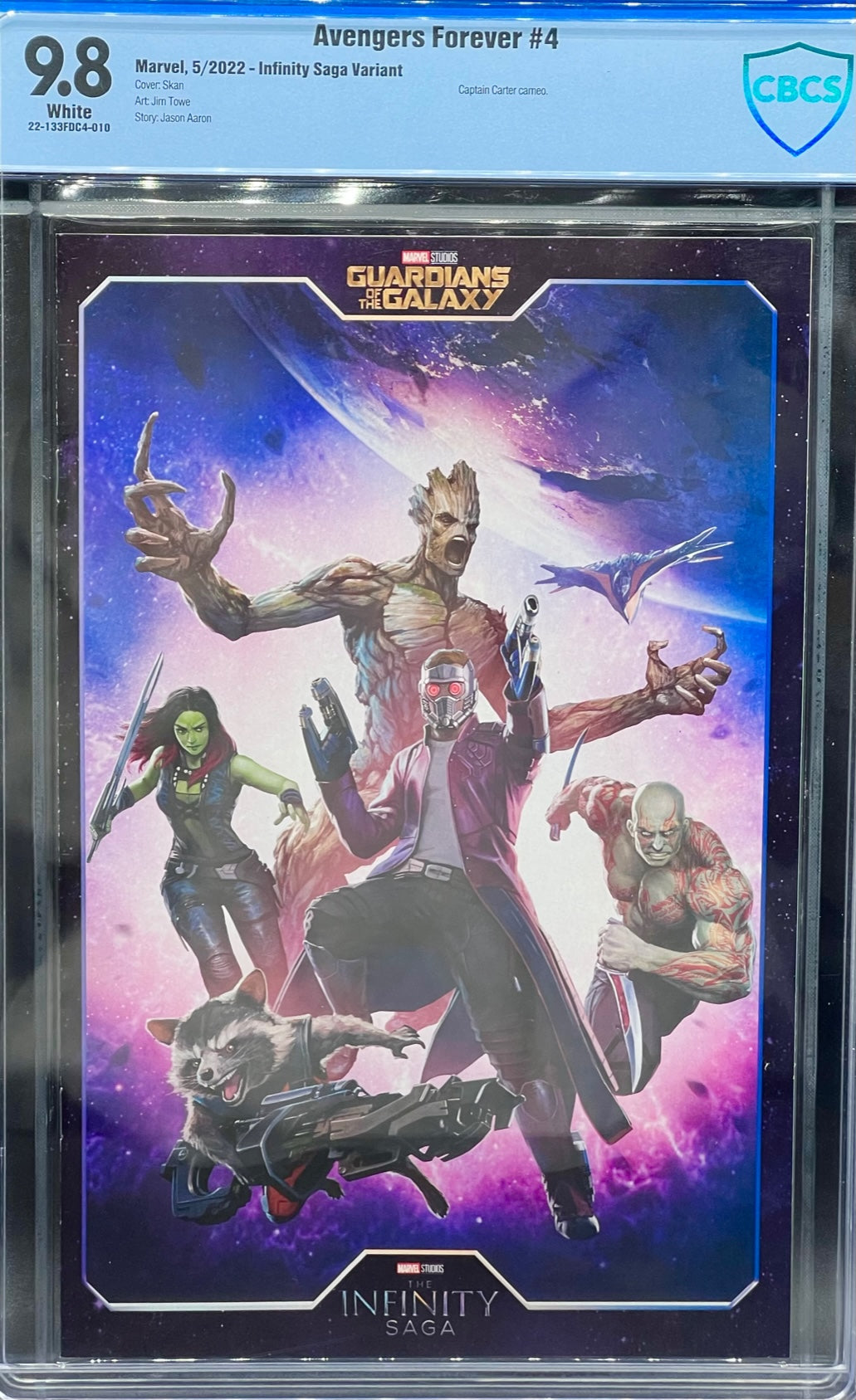 Avengers Forever #4 Infinity Saga Variant CBCS 9.8 Blue Label