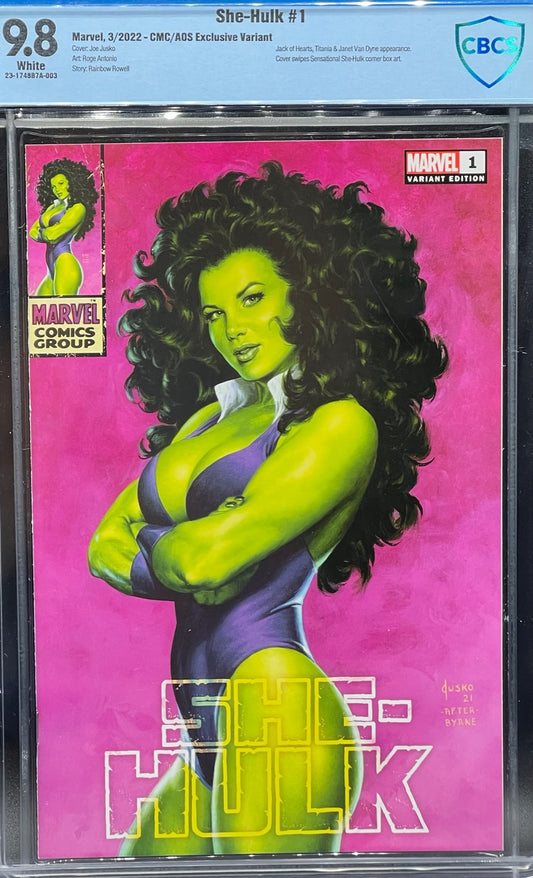 She-Hulk #1 Clan McDonald/AOS Exclusive Variant CBCS 9.8 Blue Label