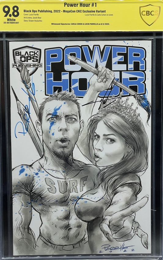 Power Hour #1 MegaCon CKC Exclusive Variant CBCS 9.8 Yellow Label Carla Cohen & Lucio Parrillo