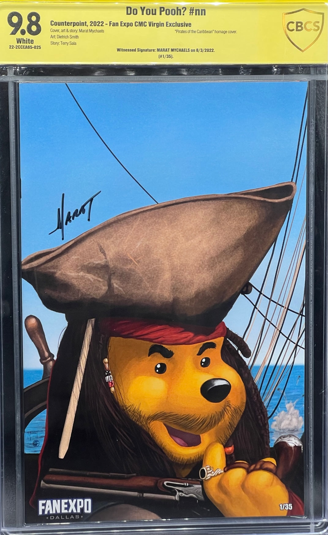 Do You Pooh? #nn Fan Expo CMC Virgin Exclusive CBCS 9.8 Yellow Label Marat Mychaels