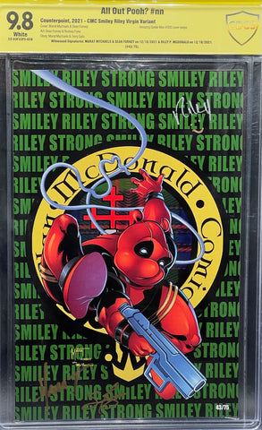 All Out Pooh? #nn CMC Smiley Riley Virgin Variant CBCS 9.8 Yellow Label Marat Mychaels & Sean Forney