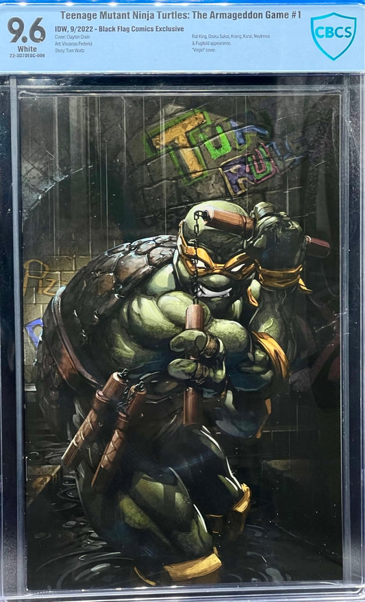 Teenage Mutant Ninja Turtles: The Armageddon Game #1 Black Flag Comics Exclusive CBCS 9.6 Blue Label