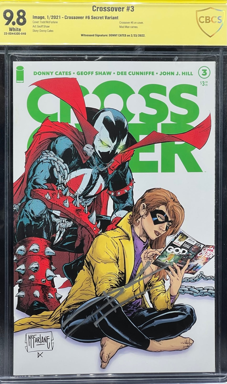 Crossover #3 Crossover #6 Secret Variant CBCS 9.8 Yellow Label Donny Cates